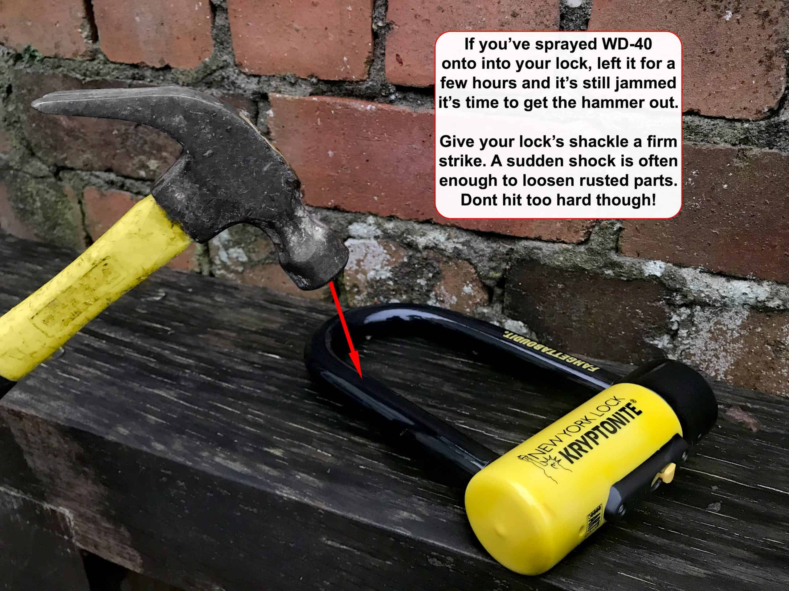 kryptonite bike lock not opening