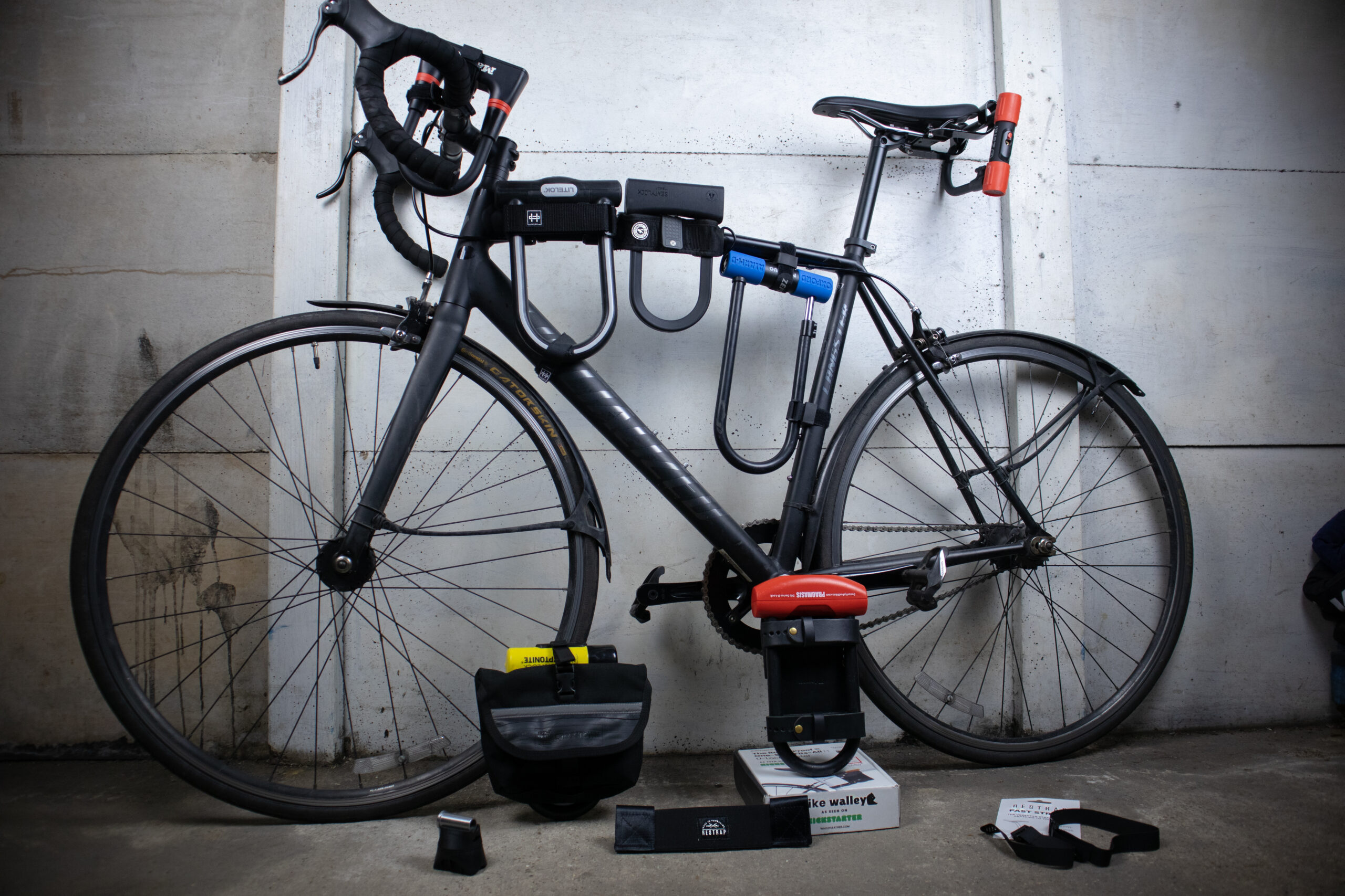 The Best Bike Lock Mounts attached to bike with U locks