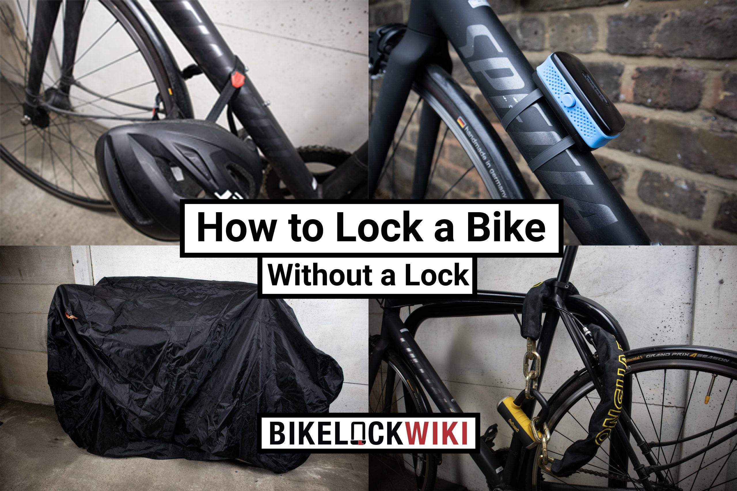 Four different ways to lock a bike without a lock